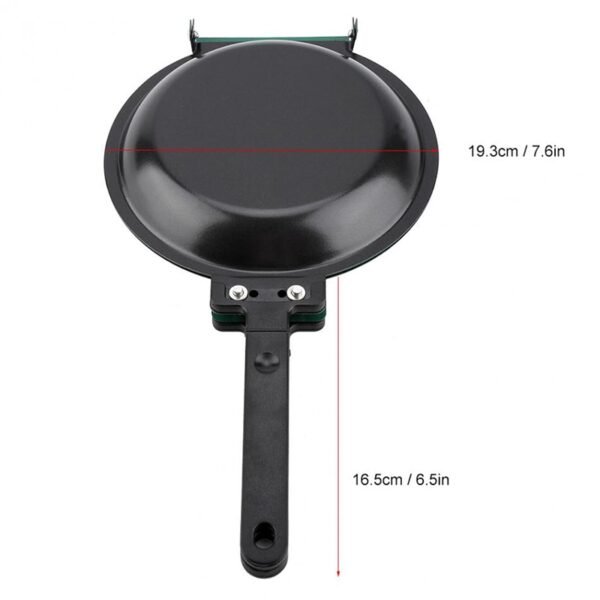 Double Side Frying Pan Green Non stick Flip Frying Pan With Ceramic Coating Pancake Maker For 2