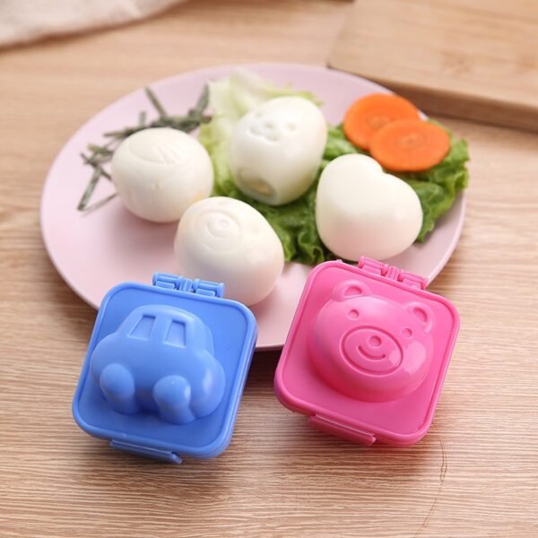 Egg mold Cute Cartoon Baby Rice Ball Mold 3D Egg Ring Bento Accessories Rabbit Bear Fish 1