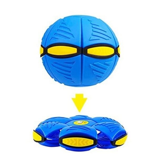 Flying UFO Flat Throw Disc Ball With LED Light and music Magic Flying Ball Deformed ball