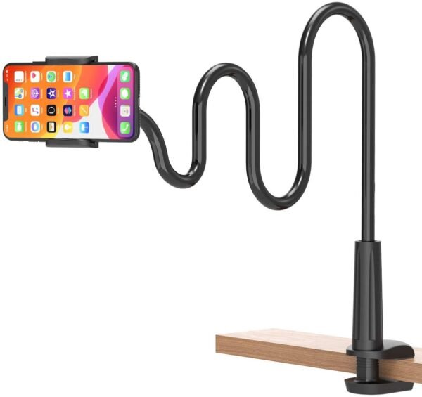 Hobimtek Flexible Bed Desk Etc Phone Holder 3 5 6 5 Inches From