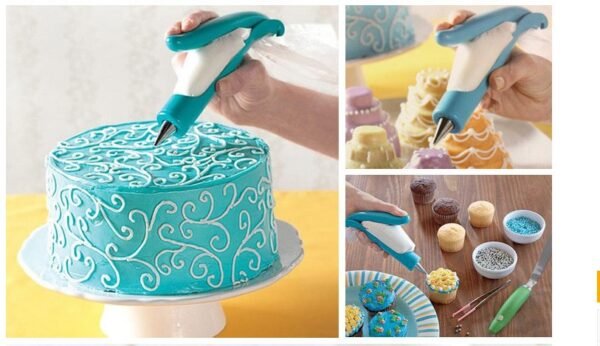 Pastry Icing Pen Cake Tools Piping Bag Nozzle Tips Fondant Cake Cream Syringe Tips Muffin Dessert 2