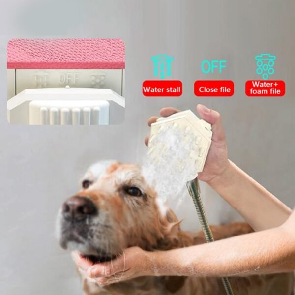 Professional Pet Bathing Tool Dog Shower Comb Pet Dog Cleaning Massage Brush