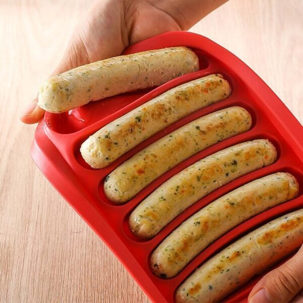 Silicone Sausage Maker Mold DIY Silicone Handmade Hamburger Hot Dog Mold Reusable Kitchen Accessories Gadget for 3