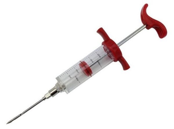 Stainless Steel Needles Spice Syringe Marinade Injector Flavor Syringe Cooking Meat Poultry Turkey Chicken BBQ Tool 2