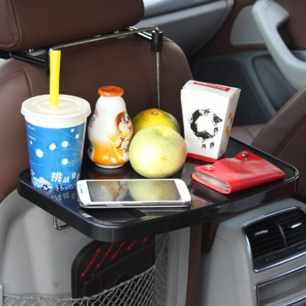 Steering Wheel Tray Car Mount Laptop Stand Table Foldable Passenger Seat Desk for Food Eating Drink 5