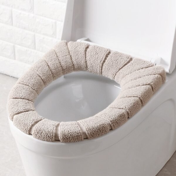 Universal Warm Soft Toilet Seat Cover Mat Set For Home Decor Closestool Mat Seat Case Toilet 4