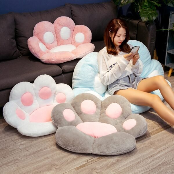 1 PC INS NEW Paw Pillow Animal Seat Cushion Stuffed Small Plush Sofa Indoor Floor Home