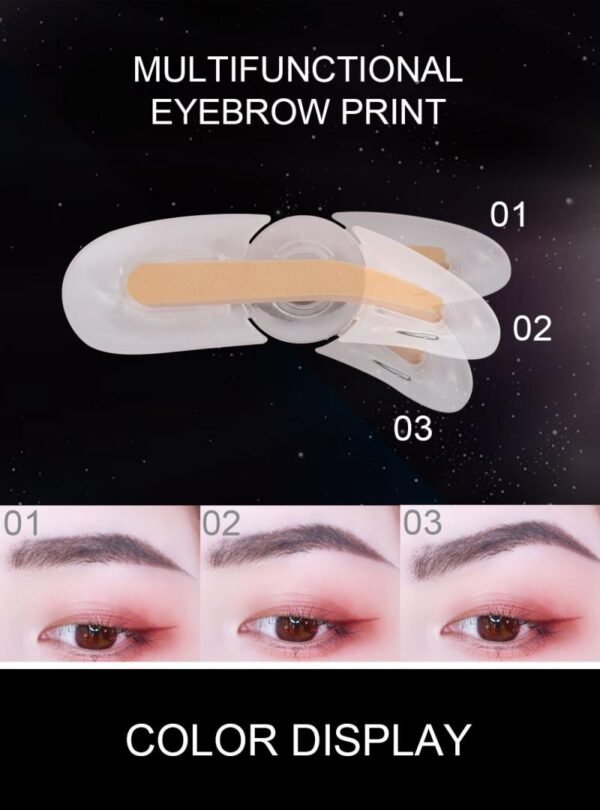 2 Colors Quick Make Up Seal Eyebrow Powder With Eyebrow Brush Professional Brow Stamp Long Last 4