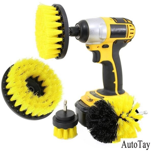 3PCS Power Scrubber Brush Set For Bathroom Cleaning Drill Scrubber Cordless Attachment Kit Power Scrub Tubs