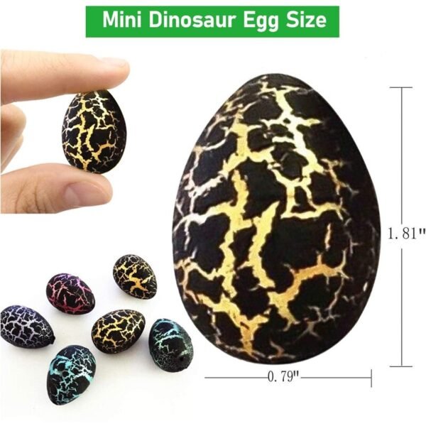 60 Pack Dinosaur Eggs Toys Hatching in Water Toys Games Science Kits Hatching Easter Eggs Crack 4