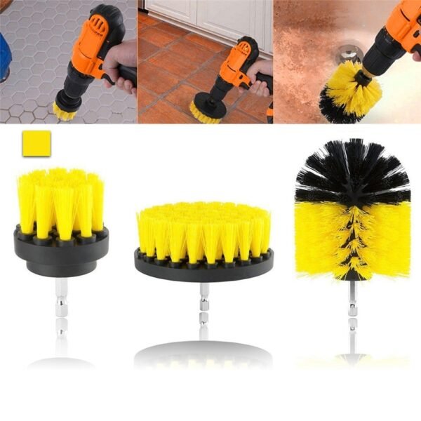 ALLSOME Power Scrubber Brush Drill Brush Clean for Bathroom Surfaces Tub Shower Tile Grout Cordless Power 2