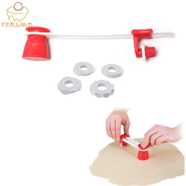 Adjustable Decorative Pie Crust Cutter Plastic Pastry Cutter Wheel Pasta Crimping Wheel Fluted Pastry Cutters Baking