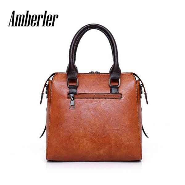Amberler Women Handbags PU Leather Shoulder Bags Female Large Capacity Casual 4 Pieces Set Tote Bag 2
