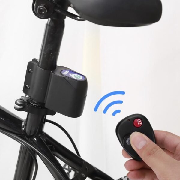 Anti theft Bike Lock Cycling Security Lock Wireless Remote Control Bicycle Alarm Cycling Security Lock cerradura