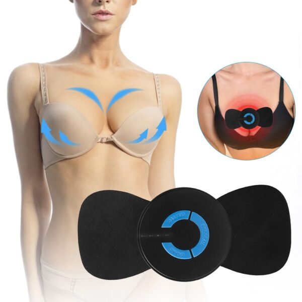 Electric EMS Breast Enhancement Massager Pad Regrowth Chest Booster Stimulator Sticker Physiotherapy Instrument Muscle Trainer
