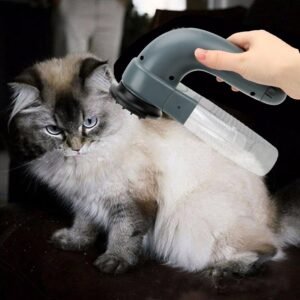 Electric Pet Hair Sucker Portable Vacuum Cleaner Fur Hair Remover Brush Cat Dog Comb Grooming Suction 2