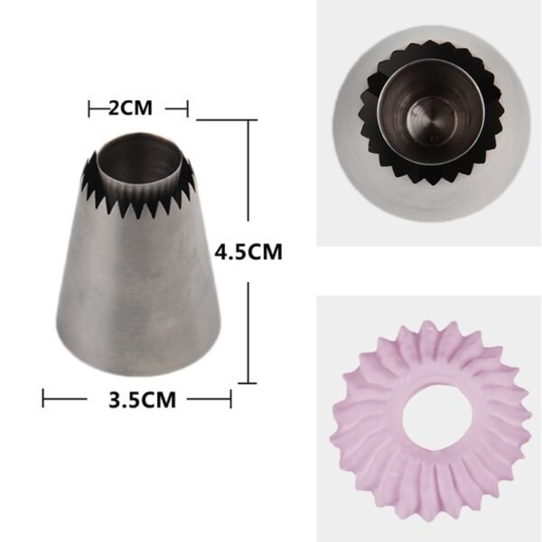 Free Shipping Sultane Ring Stainless Steel Piping Nozzles Russian Nozzles Icing Piping Nozzles Cake Decorating Pastry 1