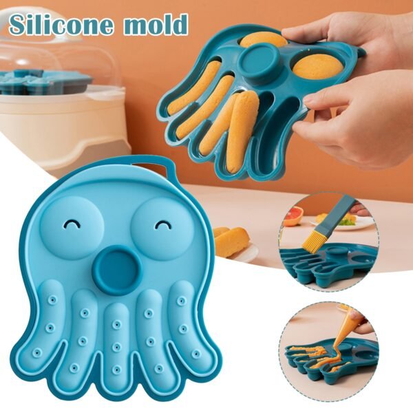 Homemade Silicone Mold Practical Cute Octopus Baking Mould Homemade Sausage Hot Dog Ham Baking Mold For