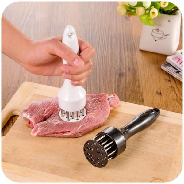 Kitchen stainless steel gadget meat tenderizer needle steak pork chops loose household meat hammer Food Cooking 1