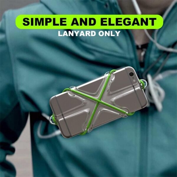 Mobile Phone Lanyard Cell Phone Case Safety Lanyard Sport Elastic Strap Universal 4 7inch Elastic Silicone 3