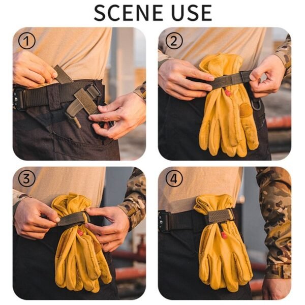 Multi purpose Glove Hook Military Fan Outdoor Tactical Gloves Climbing Rope Storage Buckle Adjust Camping Glove 1