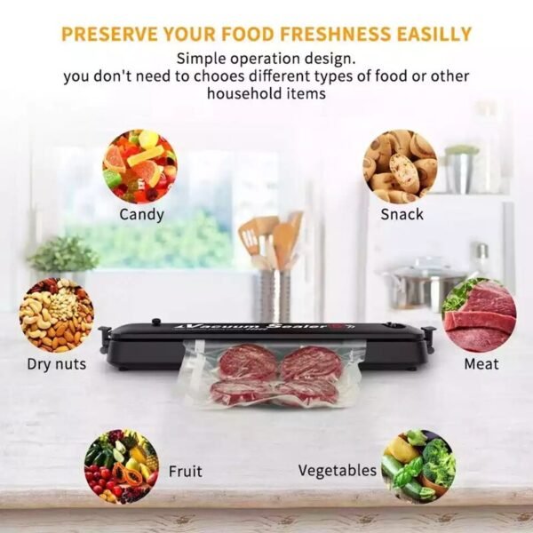 NMT 123 Electric Vacuum Sealer Packaging Machine For Home Kitchen Commercial Vacuum Food Sealing 4