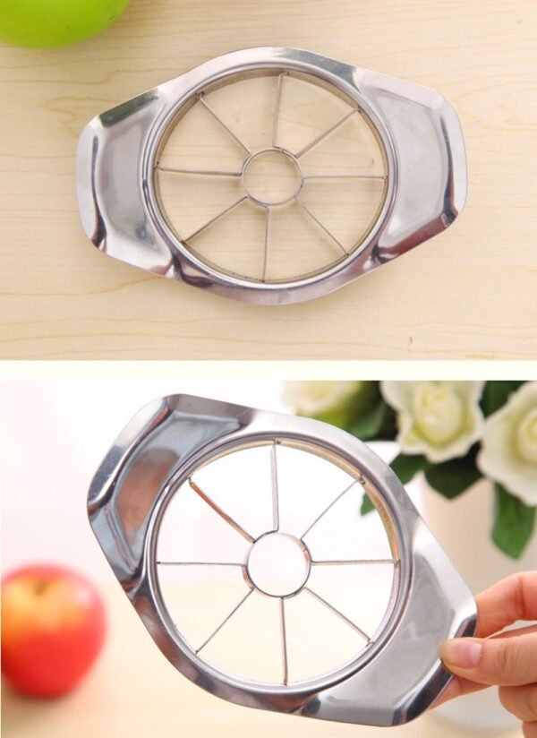 New Stainless Steel Fruit Apple Pear Easy Cut Slicer Cutter Divider Peeler 2