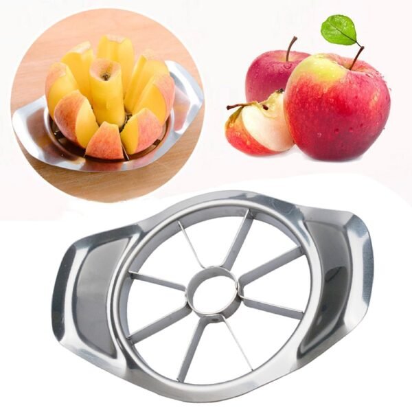 New Stainless Steel Fruit Apple Pear Easy Cut Slicer Cutter Divider Peeler