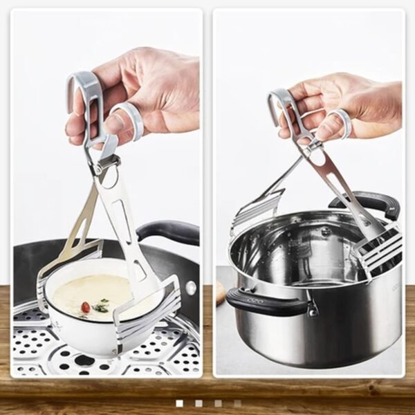 Non slip Bowl Clip Anti Scalding Dish Clip Universal Clip Kitchen Accessories Hot Bowl Holder Clamp 4