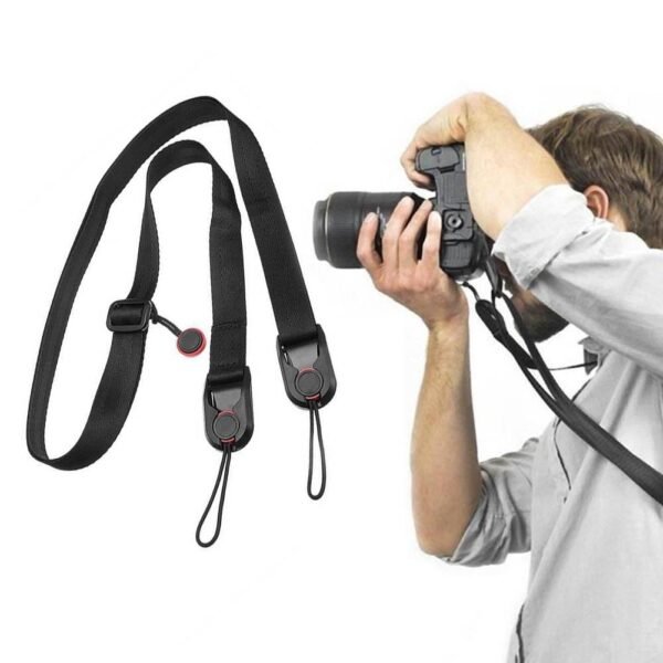 Quick Release Leash Wrist Belt Shoulder Strap Sling with ABS Buckle for DSLR Camera Shoulder Strap