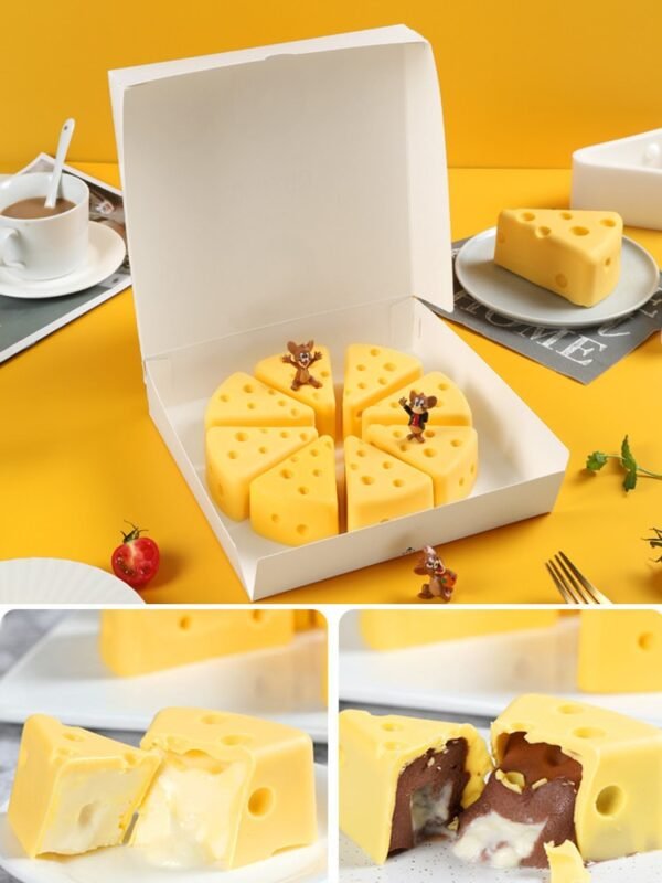 SHENHONG Cheese Shaped Cake Mold For Baking Dessert Ring Art Mousse Silicone 3D Mould Silikonowe Moule 3