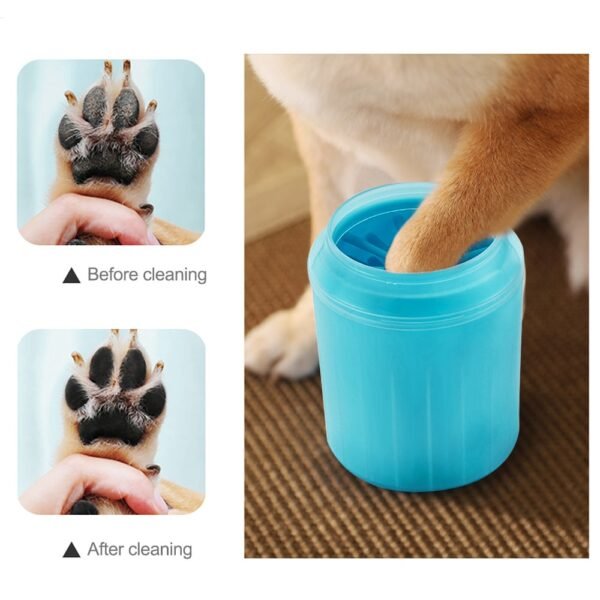 Silicone Dog Paw Cleaning Cup Pet Paw Massage Comb Portable Puppy Foot Washer Dog Cat Dirty 2