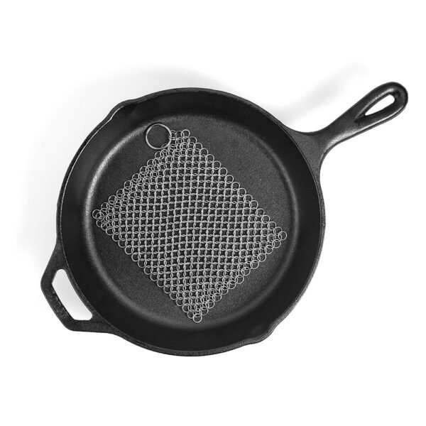 Stainless Steel Cast Iron Cleaner Pan Pot Scrubber Home Cookware Kitchen Tool Kit Metal Cleaning Brush