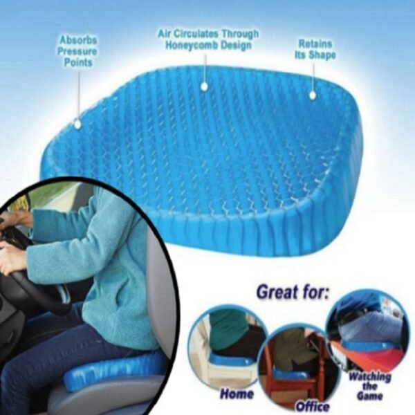 Summer Cool Gel Egg Cushion Breathable Silicone Cushion Office Relieve Pain Tired Removable and Washable Waterproof 3