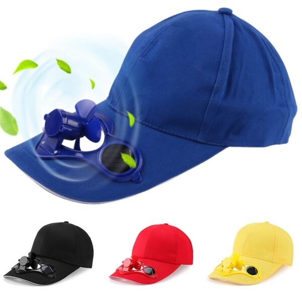 Sunscreen Solar Powered Fan Hat Summer Outdoor Sport Hats Sun Protection Cap With Solar Cool Fan