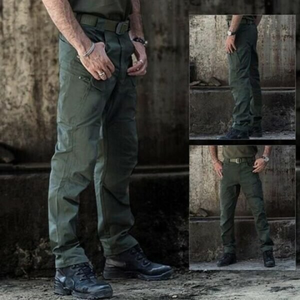 Waterproof Pants Men s Casual Work Walking Combat Cargo Multi Pocket Pants Army Long Trousers Clothing 5