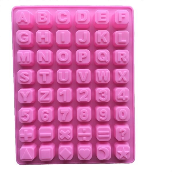 1Pc Letters Numbers Symbol Alphabet Silicone Chocolate Molds Handmade Diy Lattice Soap Candy Gummy Jelly Ice 1