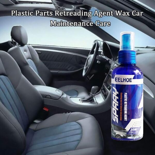 30ml Car Interior Plastic Retreading Agent Car Hydrophobic Polish Nano Coating Spray Scratch Repair Cleaning Agent 4