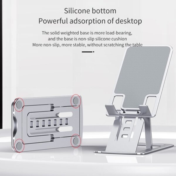 7 level Height Adjustable Phone Stand Folding Ultra thin Aluminum Alloy Portable Phone Holder for Phone 1