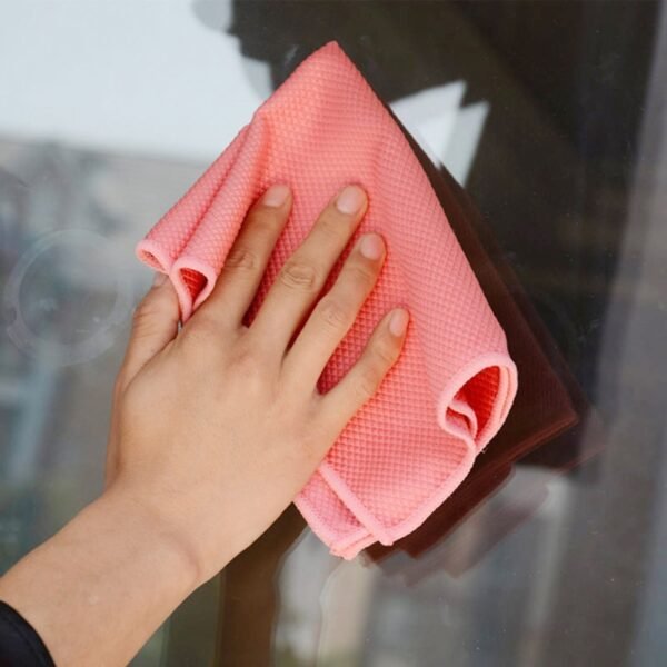Fish Scale Microfiber Polishing Cleaning Cloth 5pcs Soft Microfiber Cleaning Towel Absorbable Glass Kitchen In Stock 2
