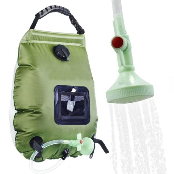 Hiking Shower Bathing Bag Solar Energy Water Bag 20L Outdoor Camping Travelling Easy Carrying Portable Parts 2