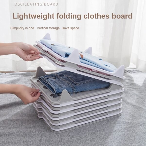 Lazy Folding Clothes Folding Board Storage Holders Shirt Organizer T Shirt Folder Board Clothing Dividers Stackable