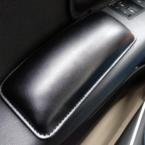 Leather Knee Pad for Car Interior Pillow Comfortable Elastic Cushion Memory Foam Universal Thigh Support Accessories 2