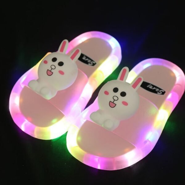 Light Up Slippers Children LED Kids Slippers Baby Bathroom Sandals Kids Shoes for Girl Boys Flip