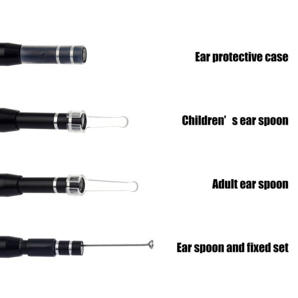 Medical In Ear Cleaning Endoscope Spoon Mini Camera Ear Picker Ear Wax Removal Visual Ear Mouth 4