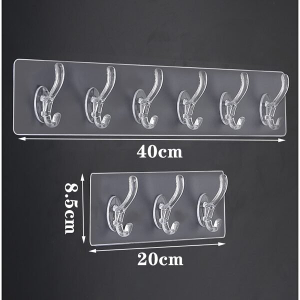 Punch Free Strong Adhesive Hook Multifunctional Door Hanger for Coat Bag Clothes Wall Mounted Robe Hanger 4