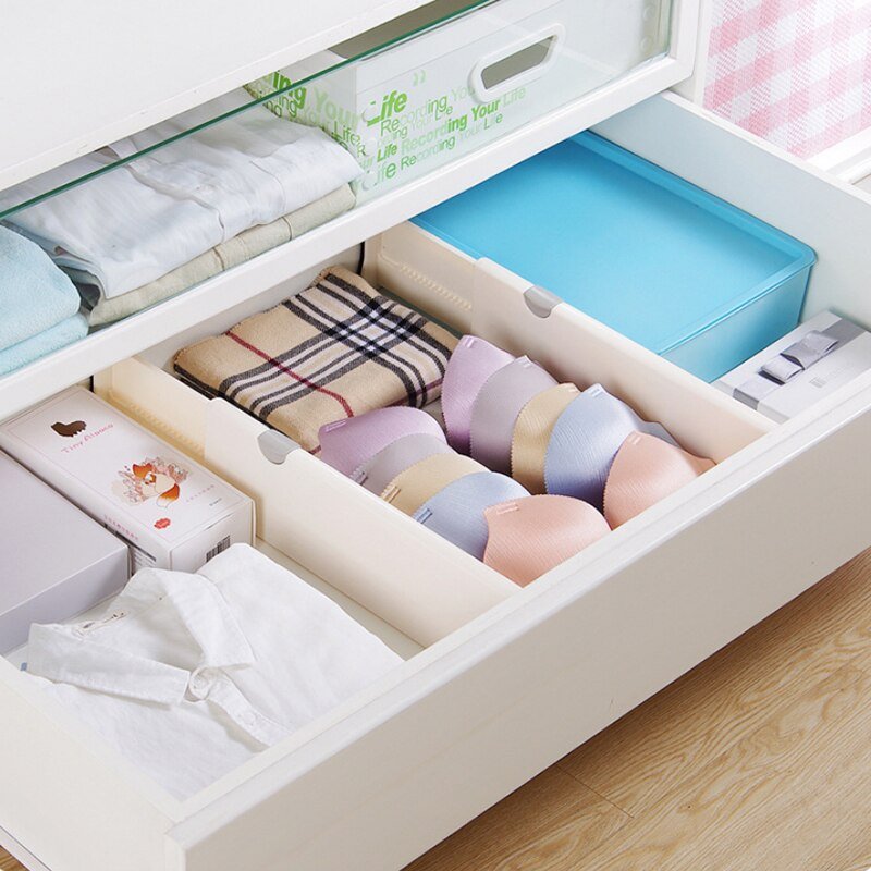 Creative Retractable Drawer Divider Drawers Partition Board Drawer Organizer z 