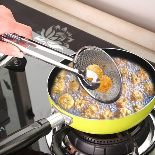Stainless Steel Oil Filter Rack Colanders Strainers Clip Kitchen Tools Gadgets Accessories 28 10CM 1