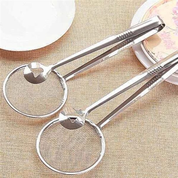 Stainless Steel Oil Filter Rack Colanders Strainers Clip Kitchen Tools Gadgets Accessories 28 10CM 4