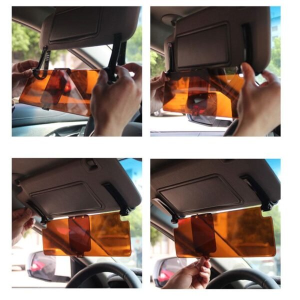 1PC Car Sun Visor Dazzling Goggle Day Night Vision Sun Anti UV Block Visor Anti Dazzle 3